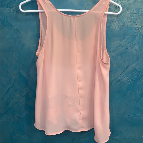 🌺Flowy Pink Transparent Tank top🌺 - Picture 3 of 3